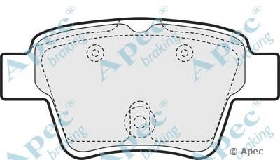 APEC BRAKING pad1433 -  Комплект тормозных колодок, дисковый тормоз
